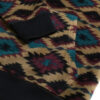 Aztec Diamond Print Fleece Hoodie – Dark Khaki
