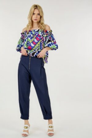 High Waist Zipper Front Skinny Pants – Denim