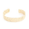 Hammered Metal Cuff Bracelet – Gold & Rhodium Finishes