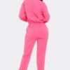 Terry Mesh Rhinestone Detail Lounge Set – Pink