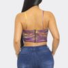 Mesh Print Top – Slim-Fit Herringbone, Black/Navy/Gray