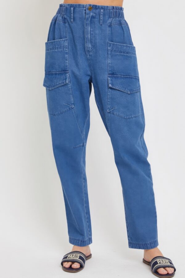Denim Jogger Pants – Slouchy Parachute Cargo
