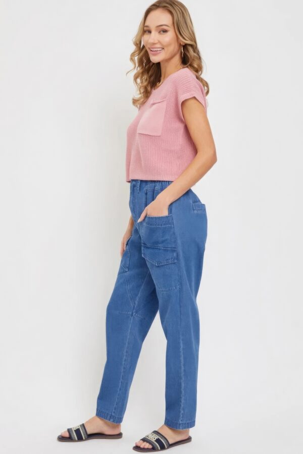 Denim Jogger Pants – Slouchy Parachute Cargo