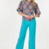 Puff Sleeve Multi-Print Top – Bold Fuchsia Print