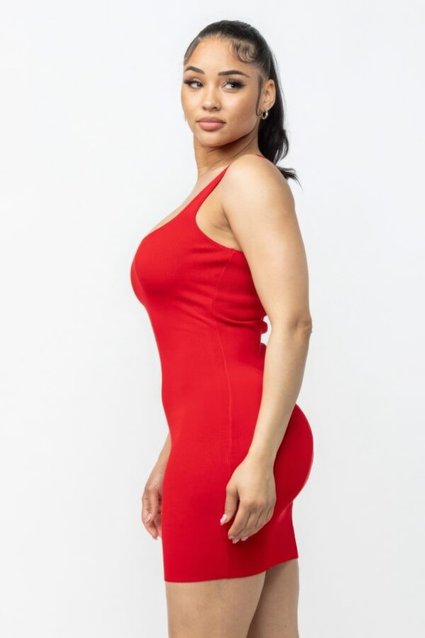 Sleeveless Mini Dress – Red Lightweight Rayon Blend