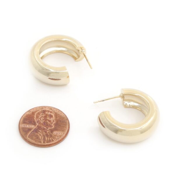 Rope Rhinestone Open Hoop Earrings – Gold & Rhodium
