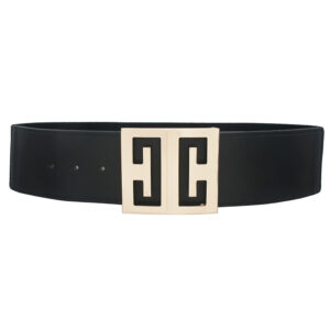Mirror Cut-Out Square Buckle Belt – 70mm Wide