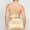 Sweetheart Bustier Rhinestone Crop Top – Champagne
