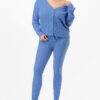 Cable Knit Sweater & Cardigan Set – Sky Blue