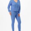 Cable Knit Sweater & Cardigan Set – Sky Blue