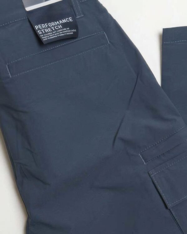 Performance Cargo Pants – Slim Straight in Marine Blue