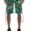 Men’s Camo Belted Cargo Shorts – Green Utility
