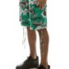 Men’s Camo Belted Cargo Shorts – Green Utility