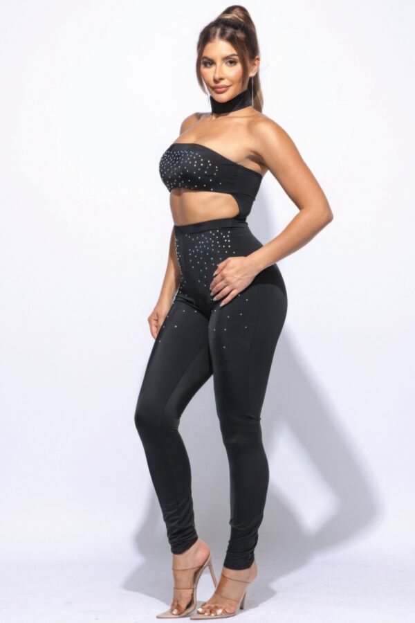 Choker Tube Jumpsuit – Choker Neck, Black