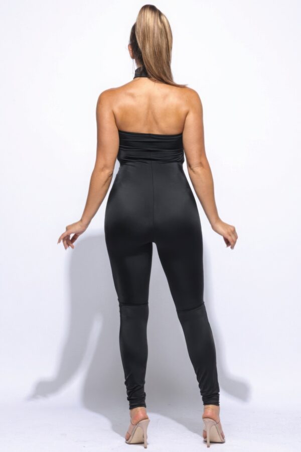 Choker Tube Jumpsuit – Choker Neck, Black