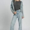 Stretch Modal Top – Soft Draped Charcoal