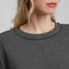Stretch Modal Top – Soft Draped Charcoal