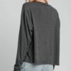 Stretch Modal Top – Soft Draped Charcoal