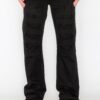 Bootcut Rip and Repair Jeans – Distressed Black
