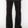 Bootcut Rip and Repair Jeans – Distressed Black