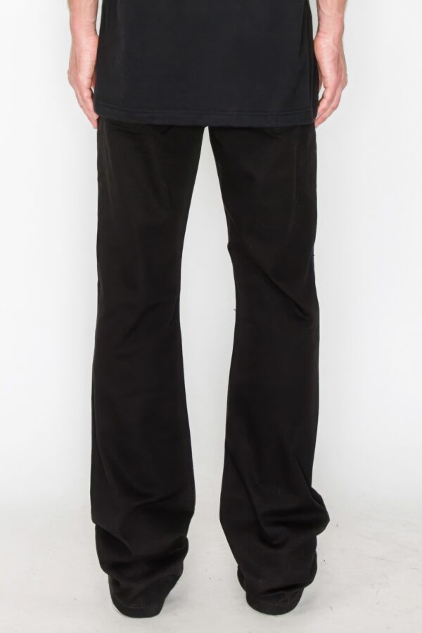 Bootcut Rip and Repair Jeans – Distressed Black