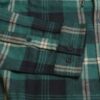 Plaid Hooded Shirt with Contrast Pockets – Forest Green