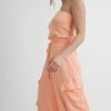 Peach Tube-Top Jumpsuit Romper – Relaxed-Leg Summer Staple