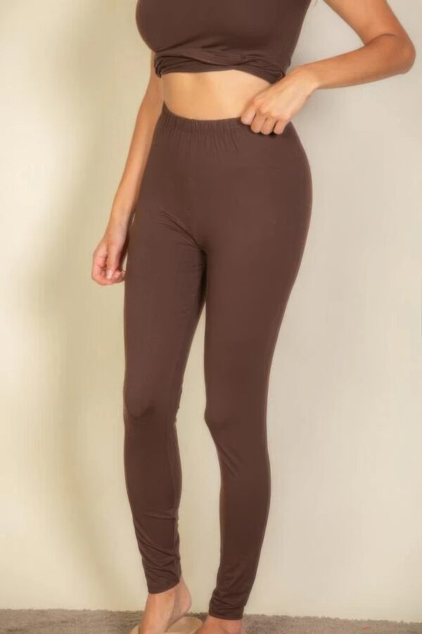 Everyday Stretch Jersey Leggings – Coffee