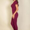 Everyday Stretch Leggings – Burgundy