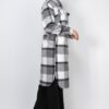 Plaid Buttoned Shacket Coat – Collared Black