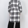 Plaid Buttoned Shacket Coat – Collared Black