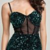 Cecily Teddy Velvet Corset Maxi Dress – Hunter Green