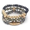 Multi Mix Bead Stretch Bracelet Set – Mixed Bead Layers