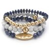 Multi Mix Bead Stretch Bracelet Set – Mixed Bead Layers