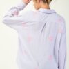 Cotton Gauze Button-Down with Embroidered Pocket – Lavender