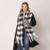Buffalo Plaid Scarf – Oversized Black & Red Plaid