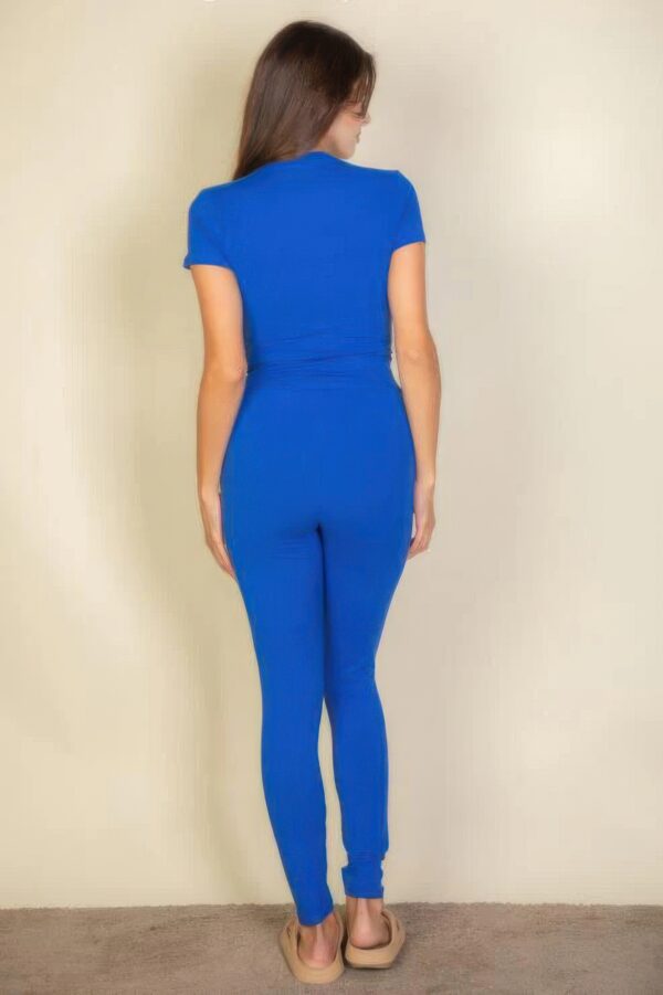 Round Neck Fitted Short Sleeve T-Shirt – Royal