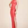 Back Cut-Out Maxi Dress with Side Shirring – Rosy Chic