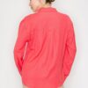 Button-Down Collared Linen Shirt – Sunset
