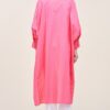 Oversized Cotton Shirt with Long Back – Pink