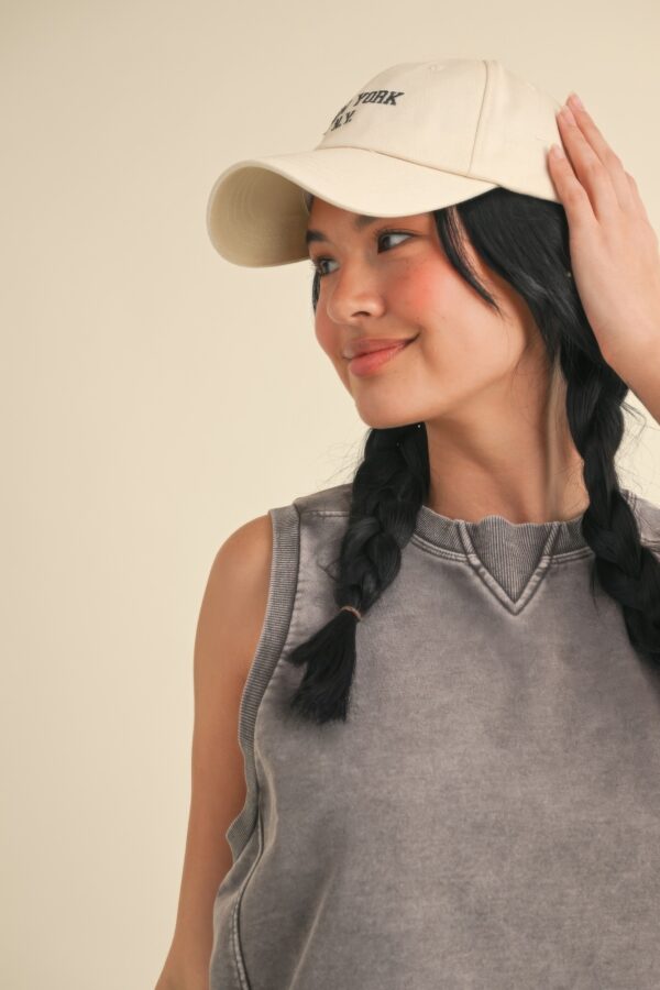 Mineral Wash Boxy Sleeveless Top – Charcoal