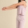 Mineral Wash Sleeveless Top – Lavender Crewneck