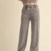 Mineral Wash French Terry Pants – Charcoal