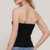 Button-Front Tube Sweater – Lightweight Black