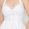 Corset Self-Tie Halter Dress – Off White