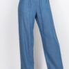 Tied Tube Top & Wide-Leg Pants Set – Tencel Stretch