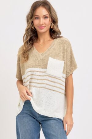 Oversized Knit Top – Slouchy Lightweight Sweater-Knit