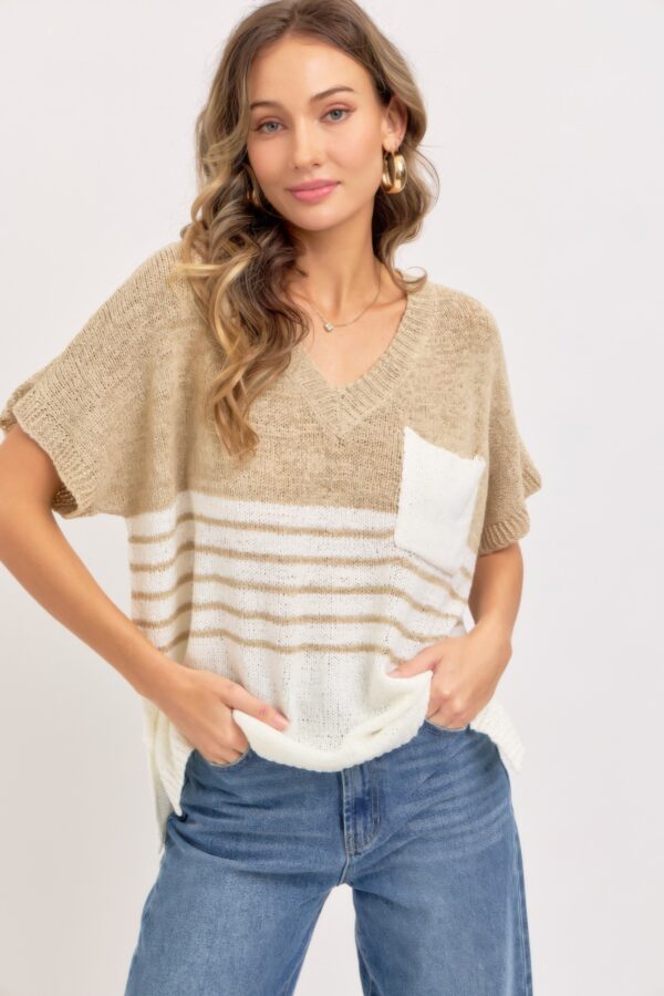 Oversized Knit Top – Slouchy Lightweight Sweater-Knit