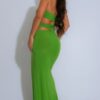 Strapless Dragon O-Ring Dress with Asymmetric Cutout