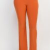 High-Rise Fit-and-Flare Pants – Stretch Blend